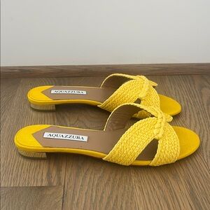 Aquazzura Women's Yellow Sandals